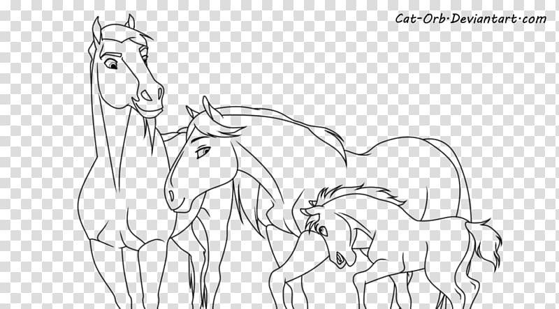 coloring pages of spirit the horse