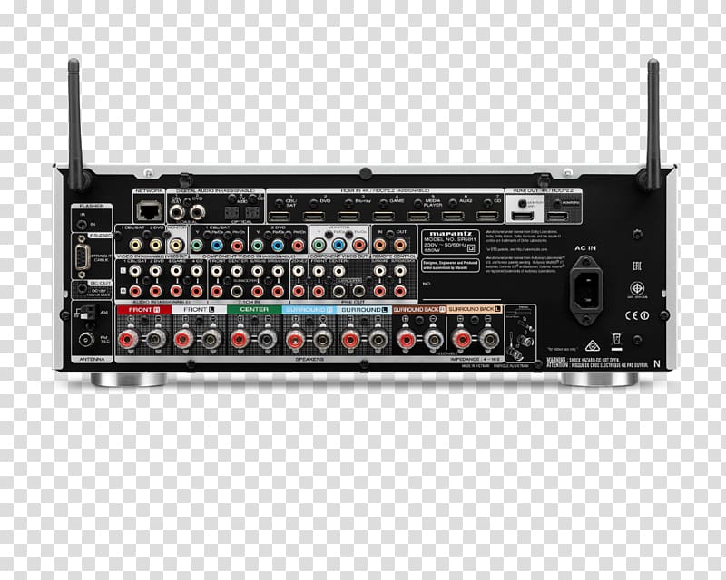 Marantz SR5011 AV receiver Audio Dolby Atmos, others transparent background PNG clipart