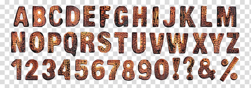 Block letters Brand Font, Wood font transparent background PNG clipart