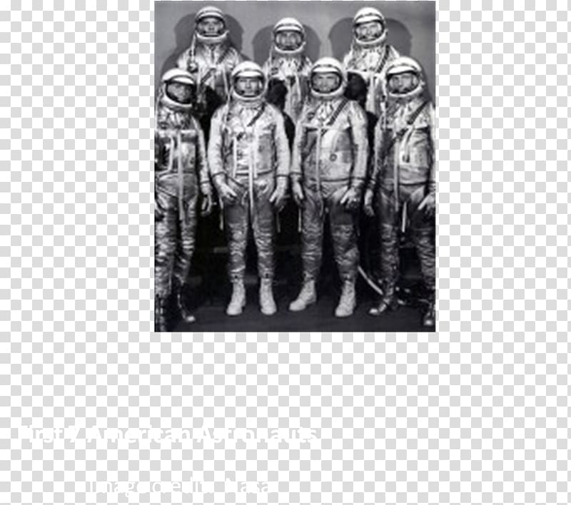 Project Mercury Mercury-Atlas 6 Mercury Seven Astronaut NASA, astronaut transparent background PNG clipart