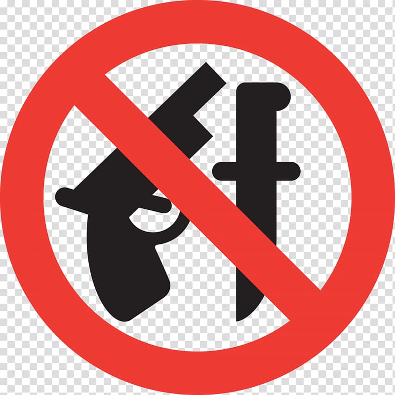 Weapon Firearm Concealed carry Sign Sticker, no smoking transparent background PNG clipart