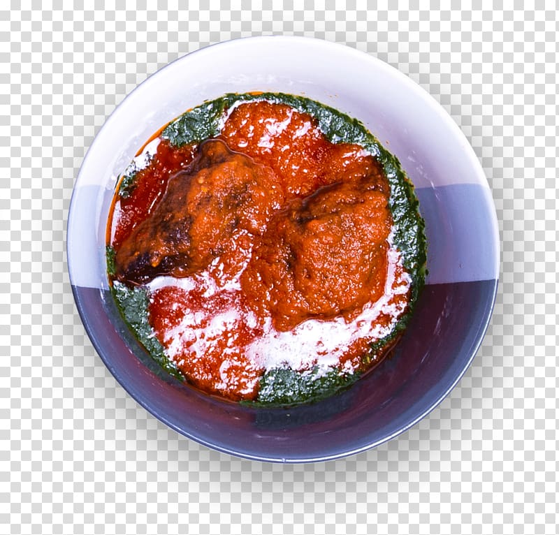 Ogbono soup Amala Efo riro Meatball Dish, okra transparent background PNG clipart
