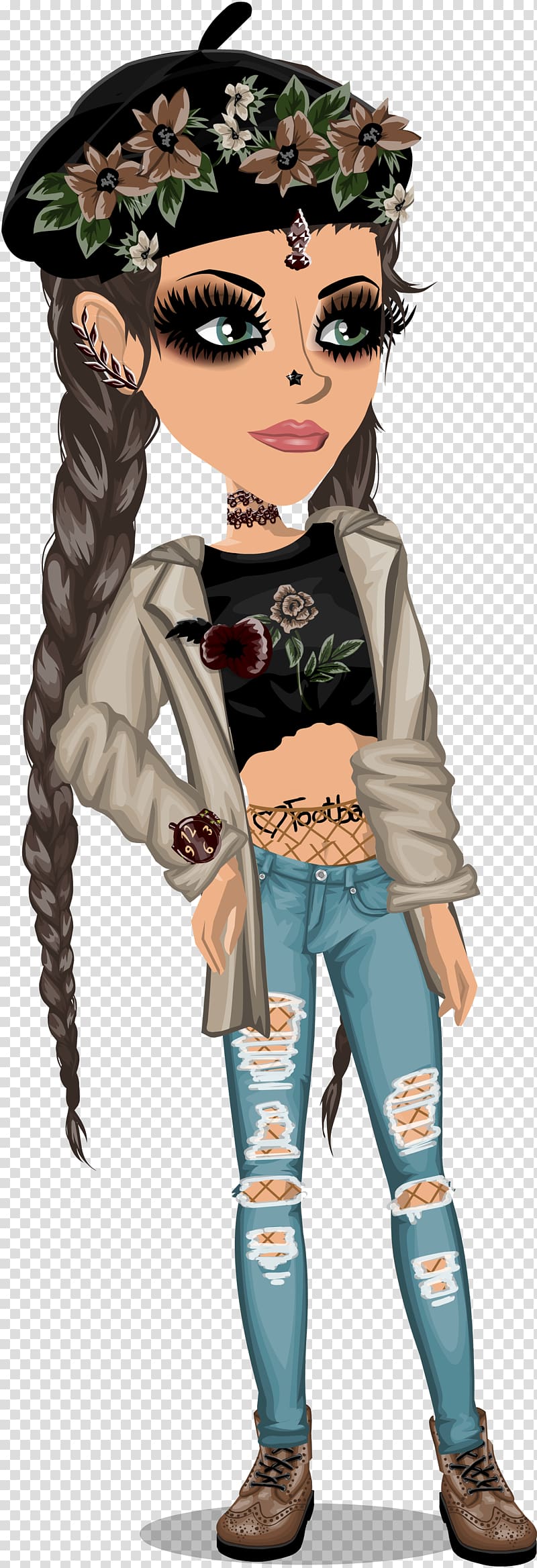 Moviestarplanet Aesthetics Character, Msp transparent background PNG clipart