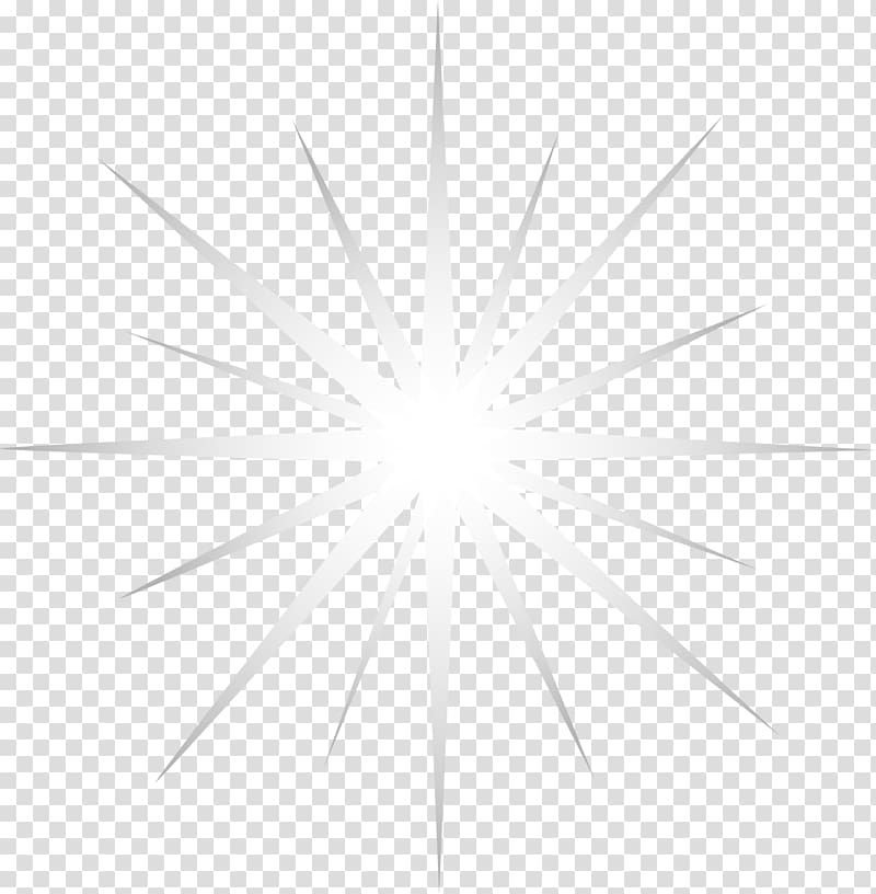 white star , White Symmetry Black Pattern, Gray ray light transparent background PNG clipart