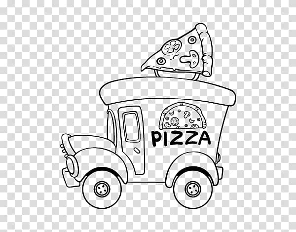 fast food clipart black and white cars