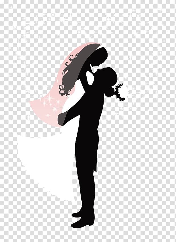 groom carrying bride , Wedding invitation Silhouette , Wedding silhouettes Graphics transparent background PNG clipart