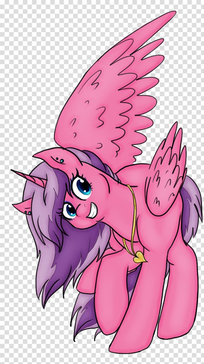 Fairy Horse Illustration Pink M, Light magic transparent background PNG clipart