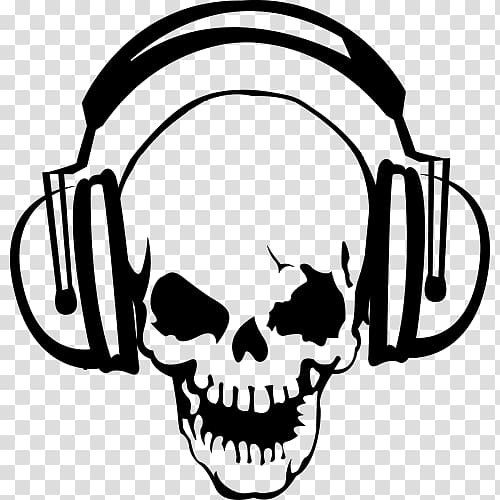 T-shirt Headphones Skull Spreadshirt Color, totenkopf transparent background PNG clipart
