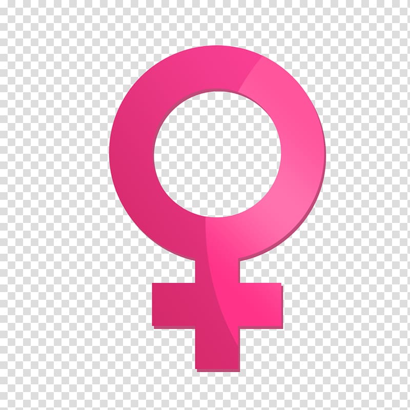 female pink symbol , Gender symbol Female, Gender parity transparent background PNG clipart