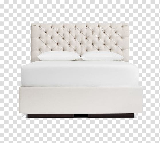 Bed frame Mattress pad Comfort, Bed design bed ,White Double transparent background PNG clipart
