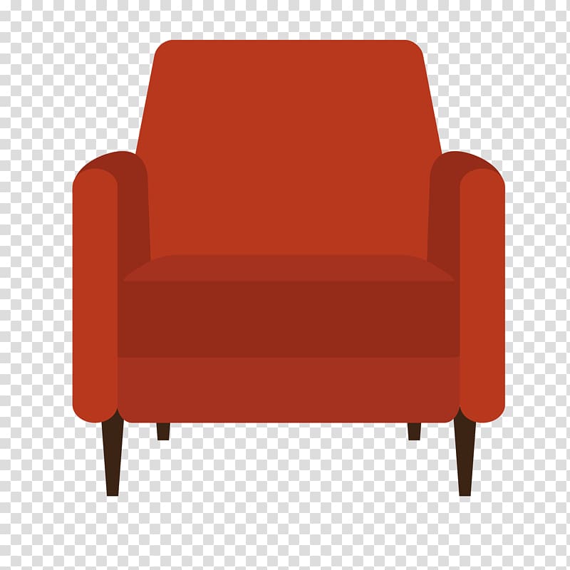 Mid-century modern Furniture Modern architecture Graphic design Couch, orange sofa transparent background PNG clipart