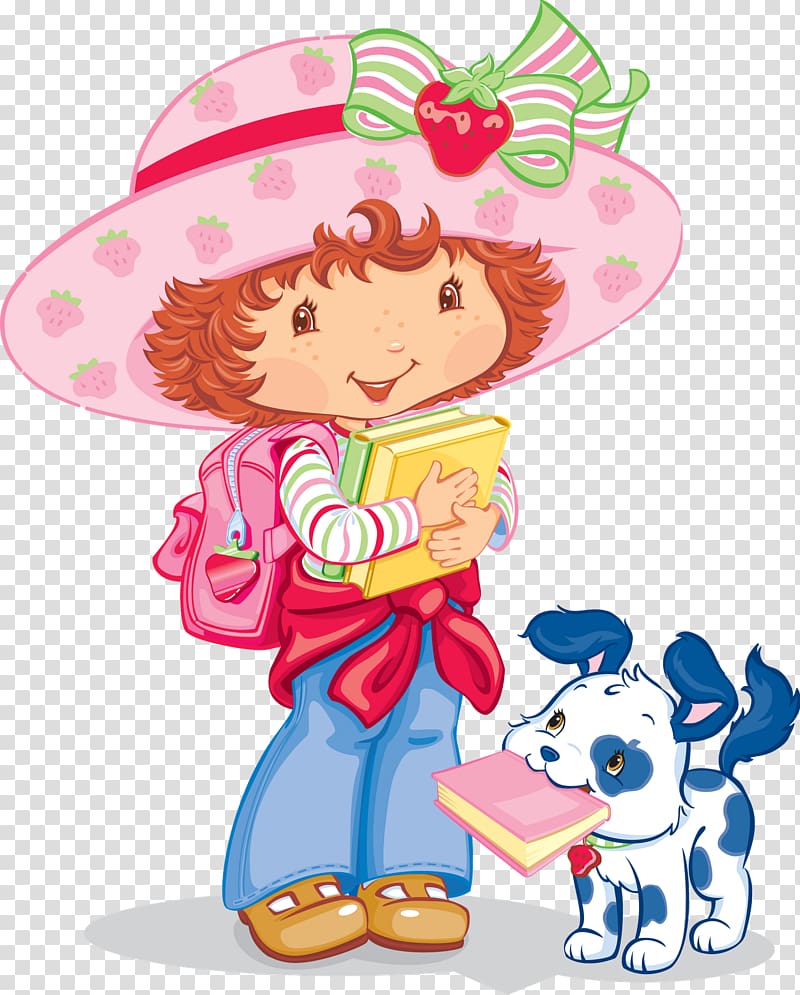 Strawberry Shortcake Muffin Sugar, little girl transparent background PNG clipart