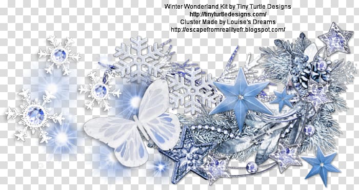 Winter cluster PSP Butterfly, Winter Wonderland transparent background PNG clipart