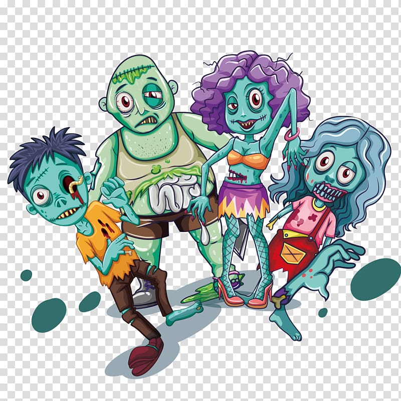 Illustration, zombie transparent background PNG clipart