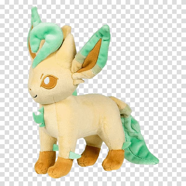 Pokémon X and Y Eevee Leafeon Plush, brown plush toys transparent background PNG clipart