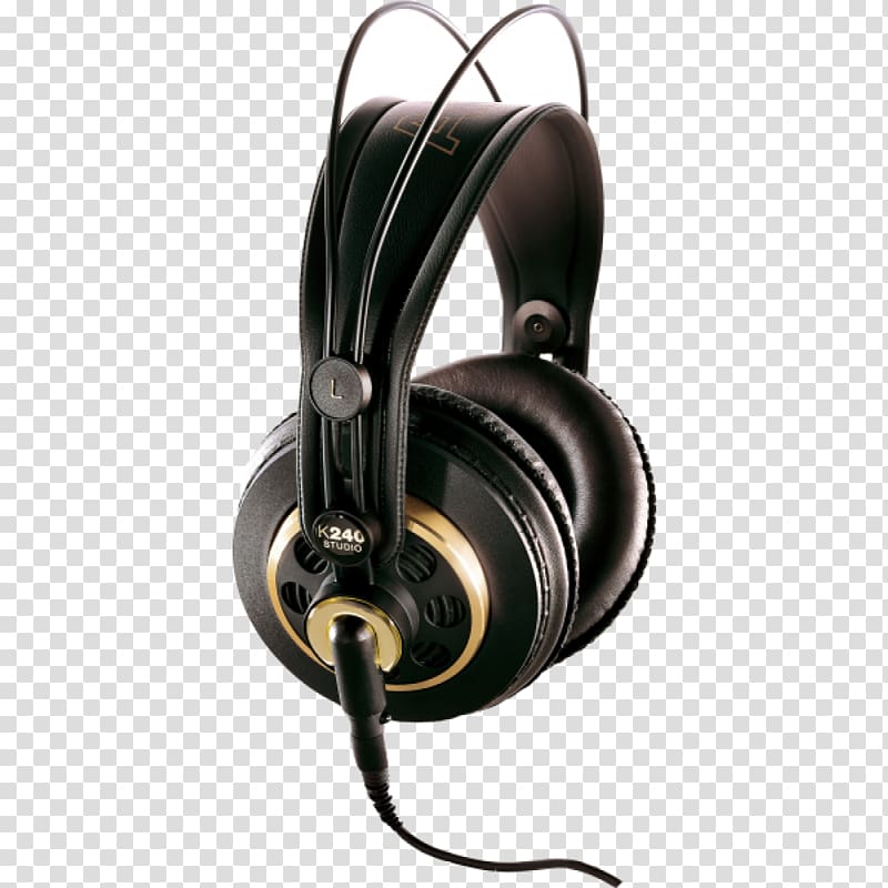 AKG K240 AKG Acoustics Headphones Microphone Audio, headphones transparent background PNG clipart