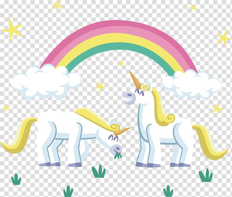 Unicorn Rainbow , The unicorn under the rainbow transparent background PNG clipart