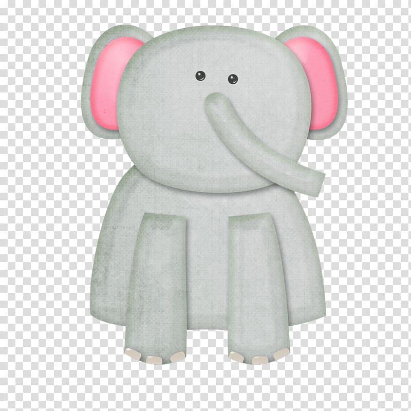 Elephant Textile Stuffed toy, Elephant transparent background PNG clipart
