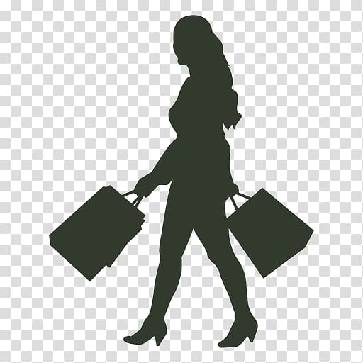 Silhouette Vexel Shopping, Silhouette transparent background PNG clipart