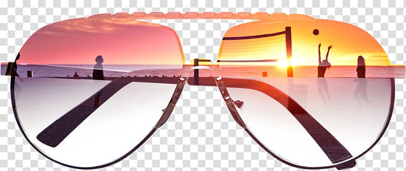 Goggles Multiple exposure Art Sunglasses, double exposure transparent background PNG clipart