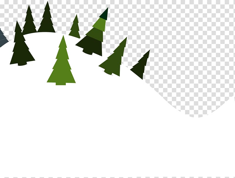 Illustration, White snow and Christmas elements transparent background PNG clipart