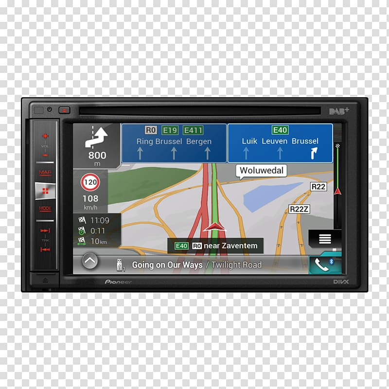 GPS Navigation Systems Pioneer Sat nav Europe Vehicle audio ISO 7736, others transparent background PNG clipart