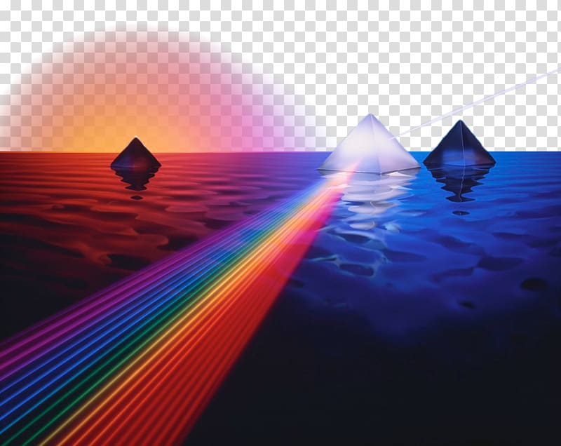 reflecting the prism on the sea transparent background PNG clipart