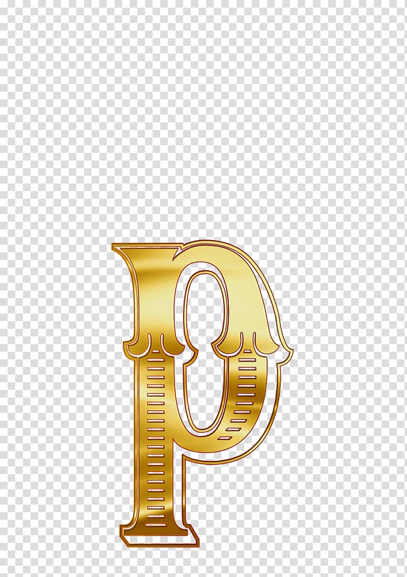 Gold letter P illustration, Cyrillic Small Letter R transparent background  PNG clipart