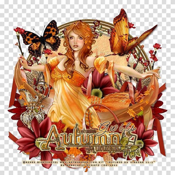 Butterfly Fairy Legendary creature, Autumn Beauty transparent background PNG clipart
