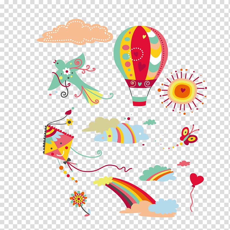 Cartoon Drawing, Cartoon kite transparent background PNG clipart