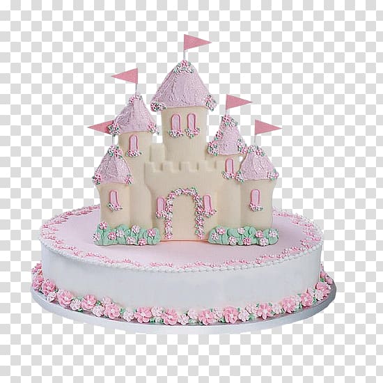 Birthday cake Princess cake Sheet cake Icing, Castle Cake transparent background PNG clipart
