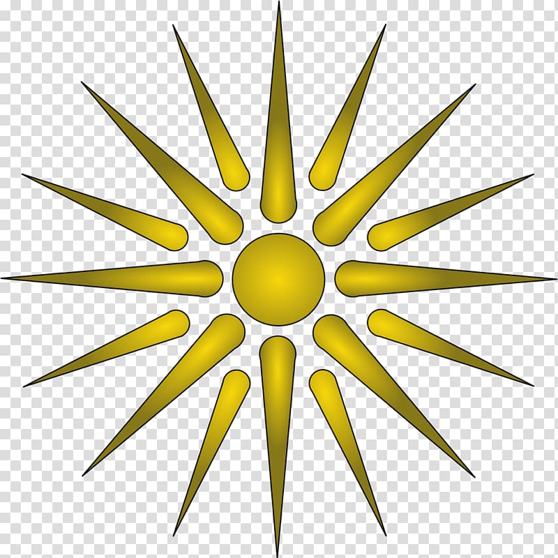 Amphipolis Vergina Sun Macedonia Argead dynasty, sun transparent background PNG clipart