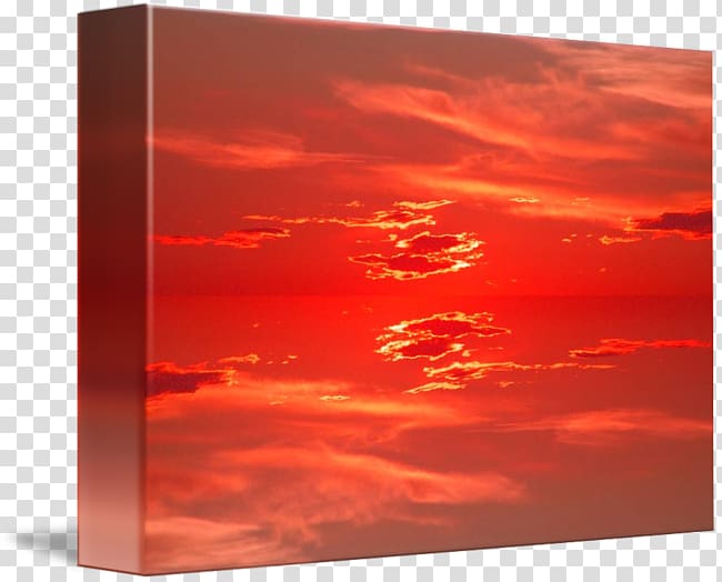 Red sky at morning Afterglow Sunrise Phenomenon, red sunset transparent background PNG clipart