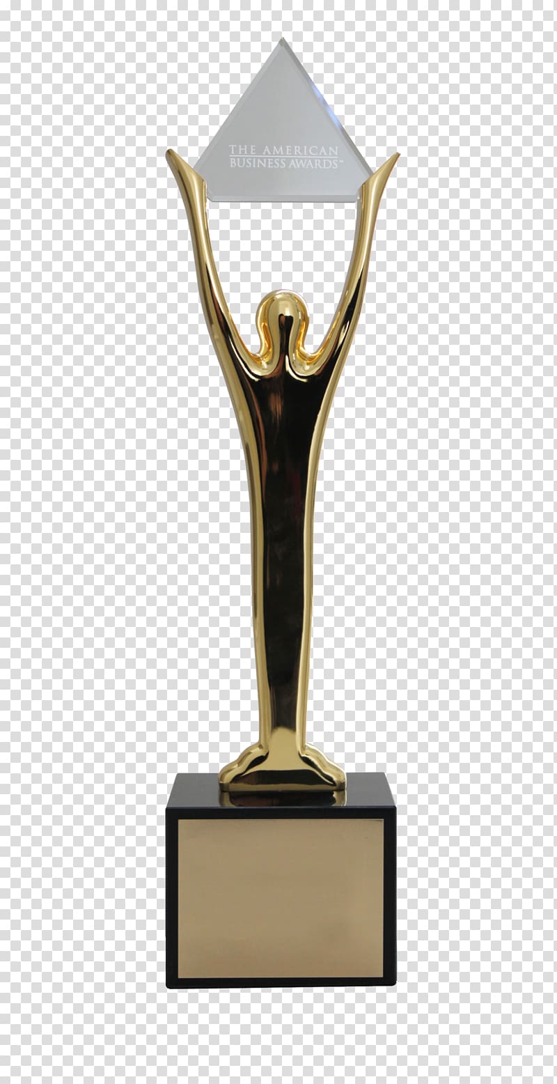 Stevie Awards Trophy Gold Expert, Trophy transparent background PNG clipart