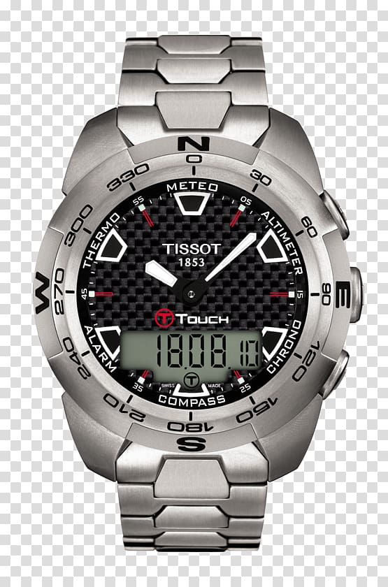 Tissot T-Touch Expert Solar Watch Le Locle Quartz clock, watch transparent background PNG clipart