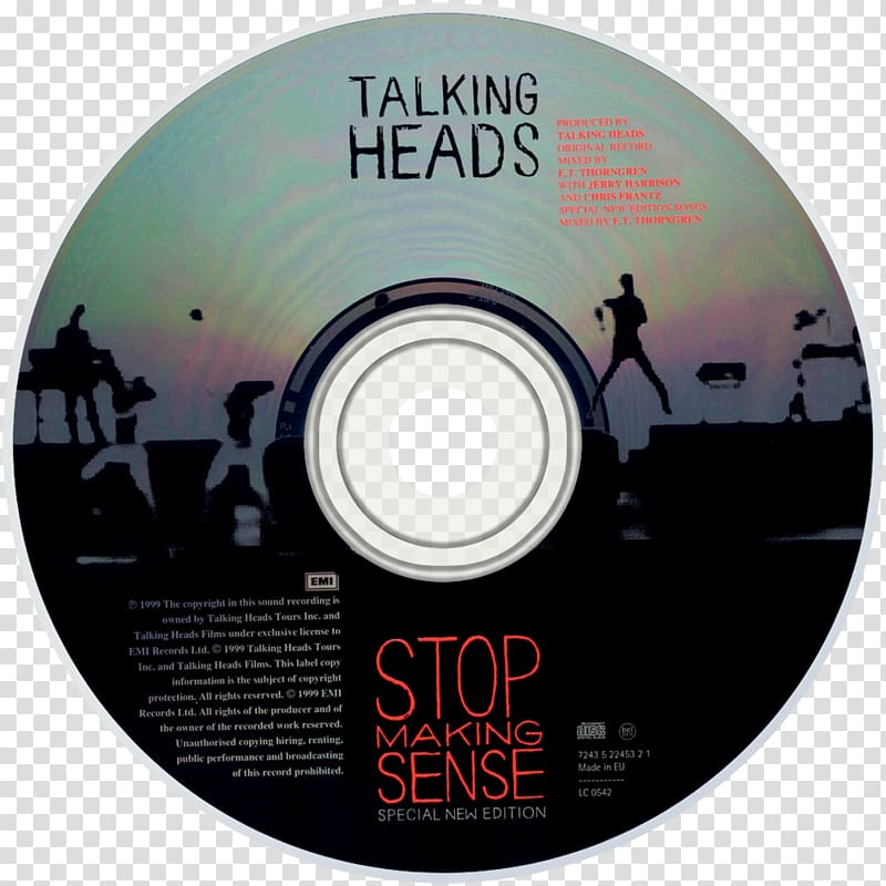 Compact disc Stop Making Sense Talking Heads Sand in the Vaseline: Popular Favorites Phonograph record, album cover transparent background PNG clipart