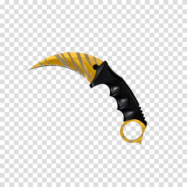Tiger Karambit Counter-Strike: Global Offensive Knife Human tooth, tiger transparent background PNG clipart
