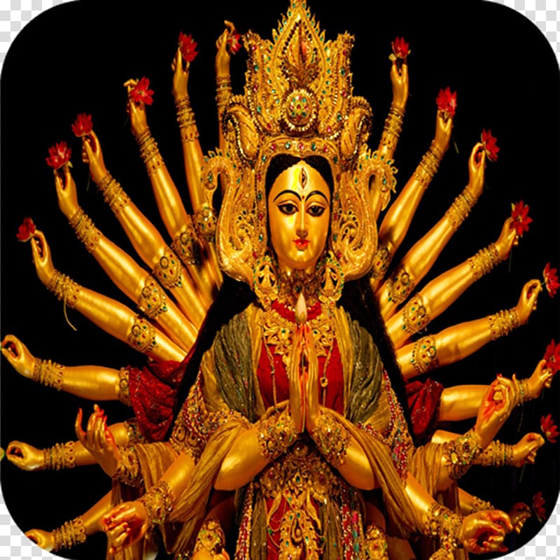Shiva Durga Puja Devi Mahatmya Navaratri, Durga Maa transparent background PNG clipart