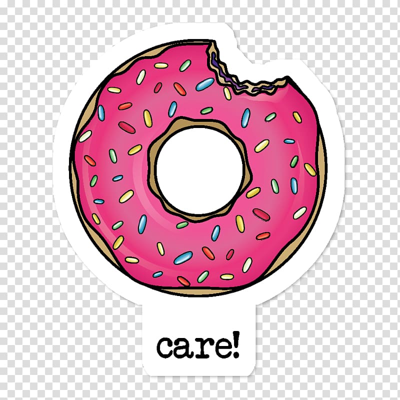 Donuts Sticker Adhesive Redbubble, donuts transparent background PNG clipart