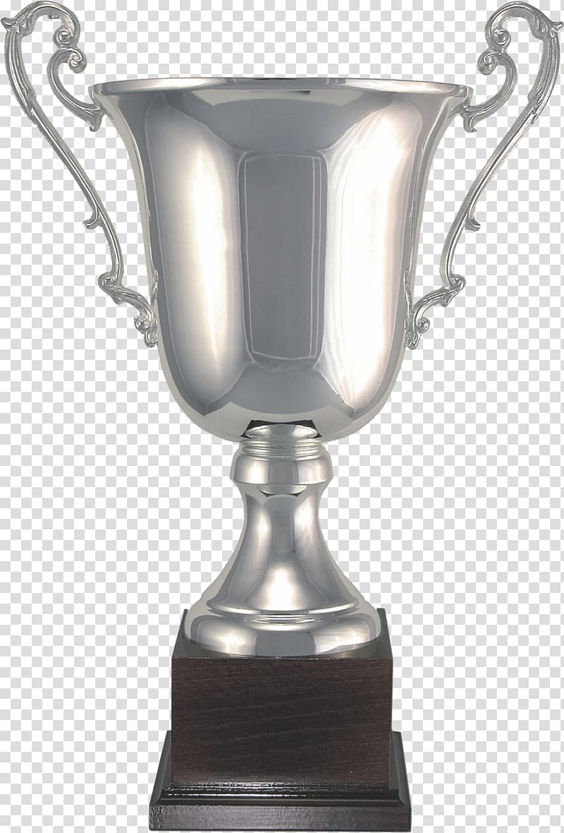 Trophy Cup Award Silver medal, golden cup transparent background PNG clipart