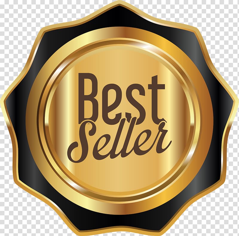 gold Best seller logo, Gold medal, Golden Medal Medal transparent background PNG clipart