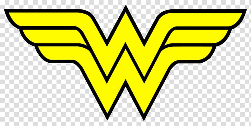 Wonder Woman logo , Diana Prince Logo Female DC Comics Superhero, Superman Symbol Outline transparent background PNG clipart
