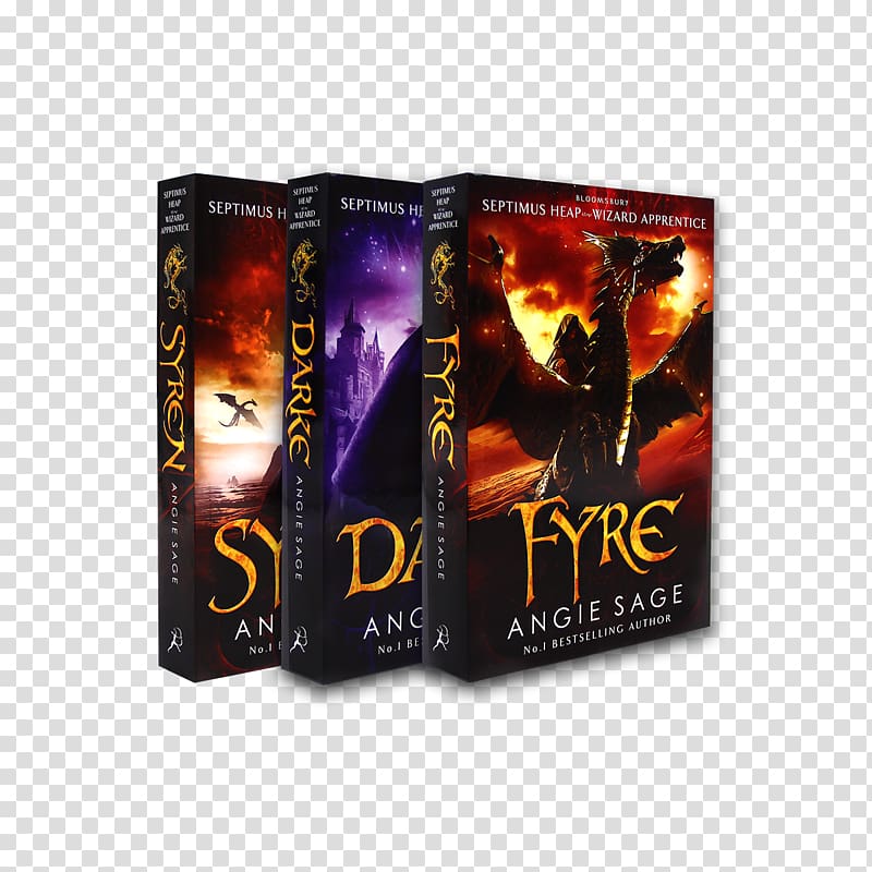 Fyre Septimus Heap DVD Book, colorful heap collections background transparent background PNG clipart