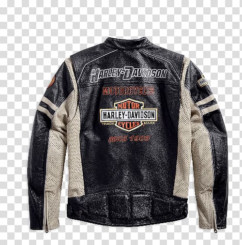 Leather jacket Harley-Davidson Giubbotto Motorcycle, jacket transparent background PNG clipart