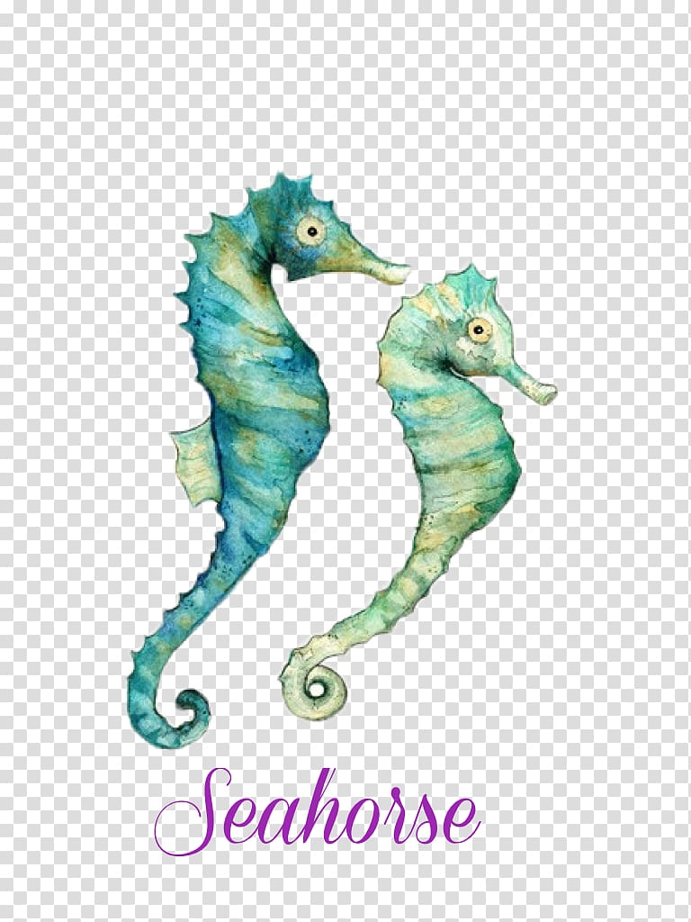 Seahorse Watercolor painting Art, seahorse transparent background PNG clipart