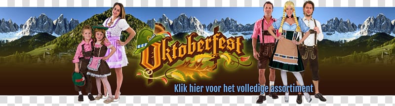 Oktoberfest Lederhosen Dirndl festivalshop.be Rummens Funerals, festival material transparent background PNG clipart