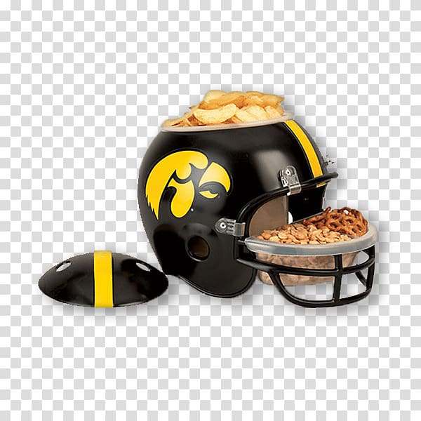 American Football Helmets Iowa Hawkeyes football Herky the Hawk American Football Protective Gear, cheerleaders wearing nike cheer uniforms transparent background PNG clipart