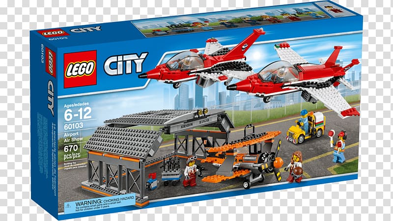 LEGO 60103 City Airport Air Show Airplane Lego City Toy, airplane transparent background PNG clipart