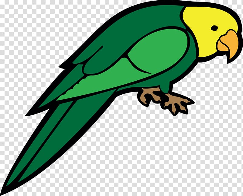 Parrot Bird , Cartoon green bird transparent background PNG clipart