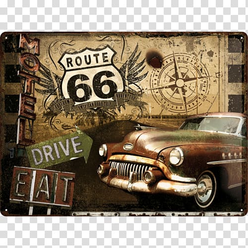 U.S. Route 66 in Arizona Retro style Road Car, road transparent background PNG clipart
